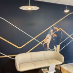 Photo d'un décoration murale dans des bureaux