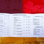 Photo d'un menu personnalisé