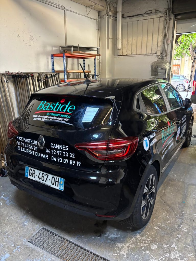 flocage adhésif clio bastide Nice
