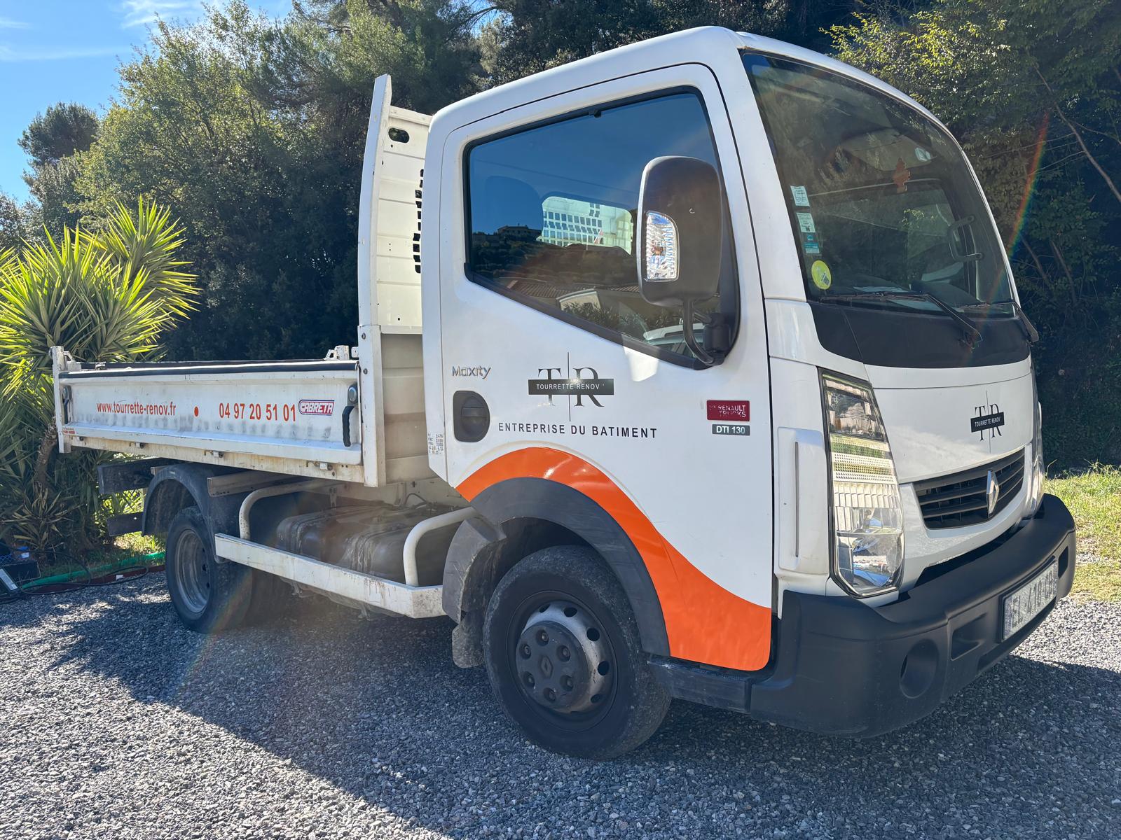 Flocage camion benne cagnes sur mer Villeneuve-Loubet